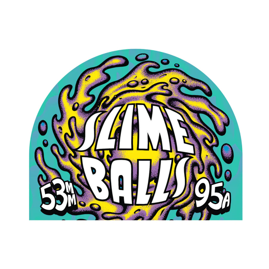Ruote Skateboard Slime Balls 53mm 95a Snot Rockets Pastel Blue