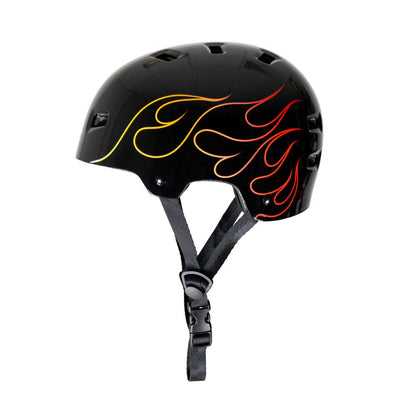 Casco skate Bullet Graphic Helmet T35 Flame Youth Gloss Black