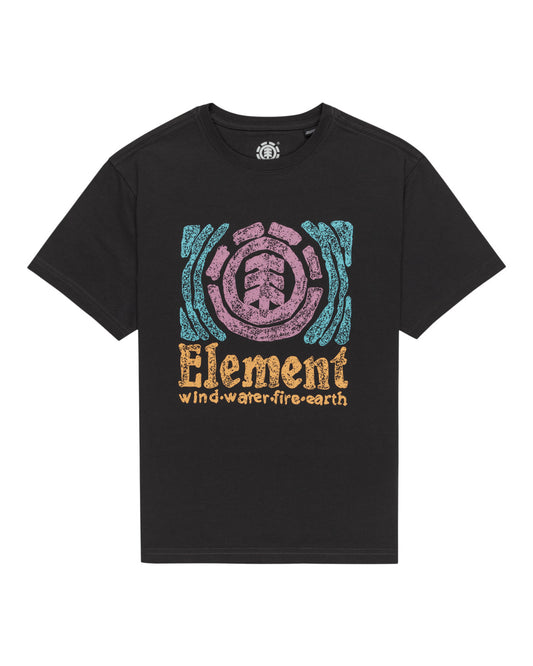 Element Volley - Maglietta da Ragazzo 8-16 OFF BLACK
