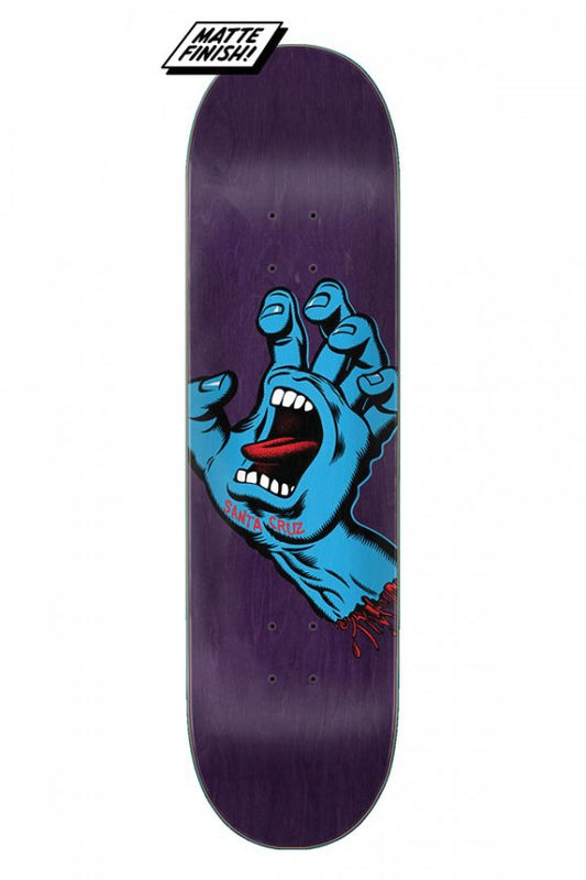 Tavola da Skate SANTACRUZ Decks Screaming Hand 8,375'' PURPLE