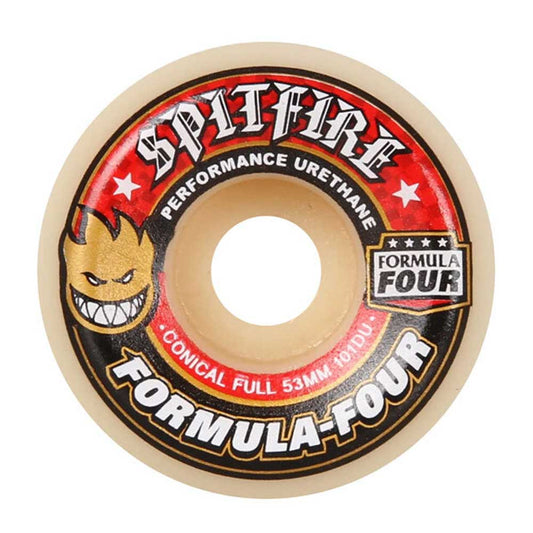 RUOTE SKATEBOARD SPITFIRE Conical Full red print F4 101D 53MM