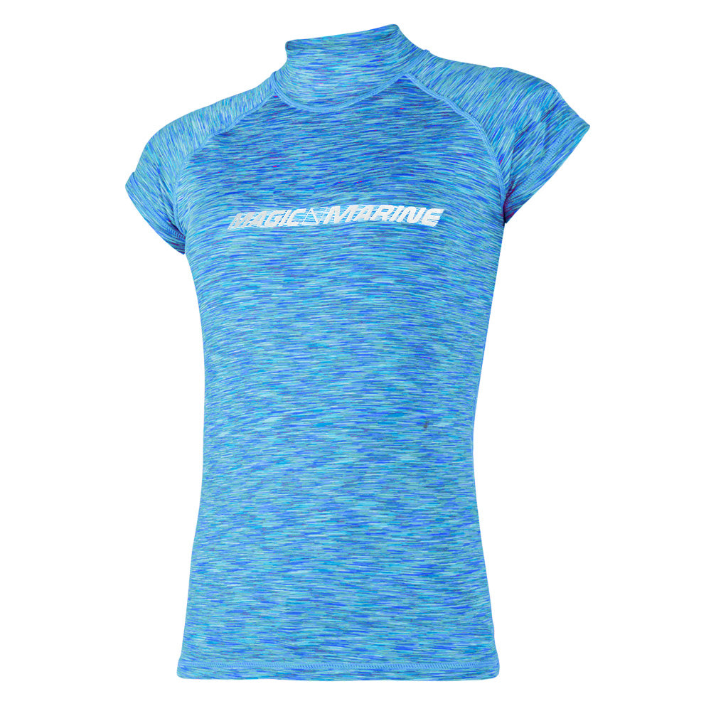 Maglietta vela in lycra a manica corta da Donna - Cube Rashvest S/S Women flash blue