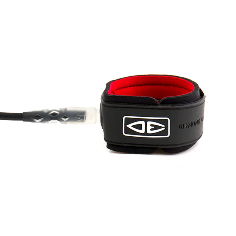 Diamond Flex Sunset moulded leash - 8'0" - Black