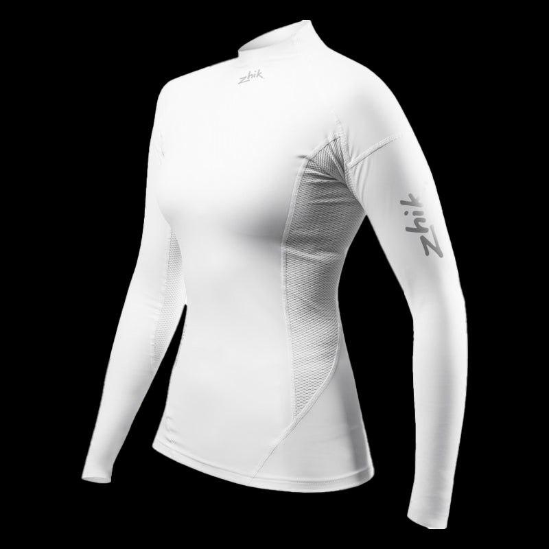 Eco Spandex a manica lunga da Donna - Bianco