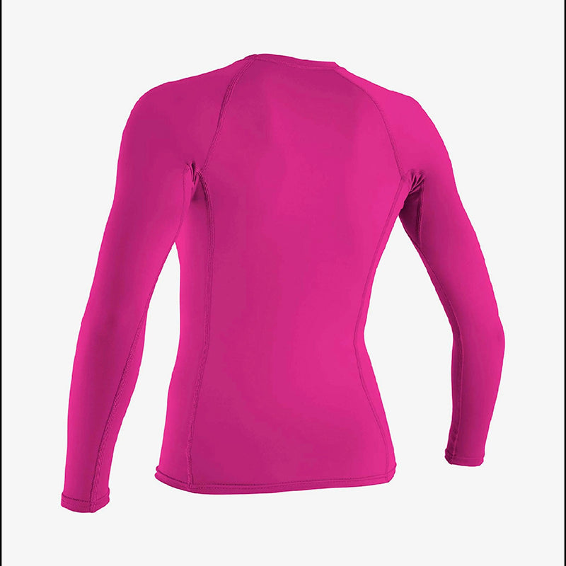 Wms Basic Skins L/S Sun Shirt - Maniche Lunghe Donna - Fox Pink