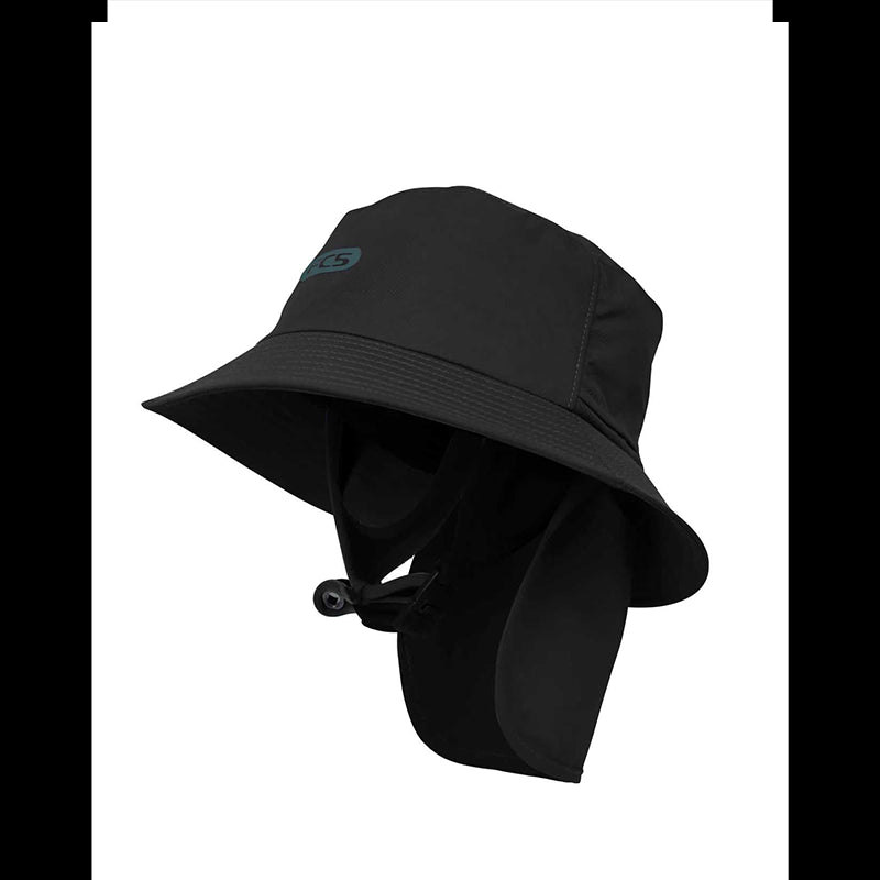 Essential Surf Bucket Hat - Cappello pescatore da surf con laccetto - Black/Teal