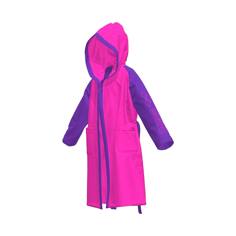 Accappatoio junior arena cotton robe bicolor - Shoking Pink-Violet