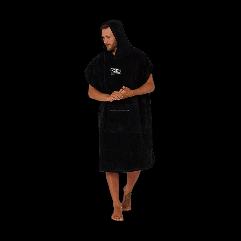 Corp Hooded Poncho - Black