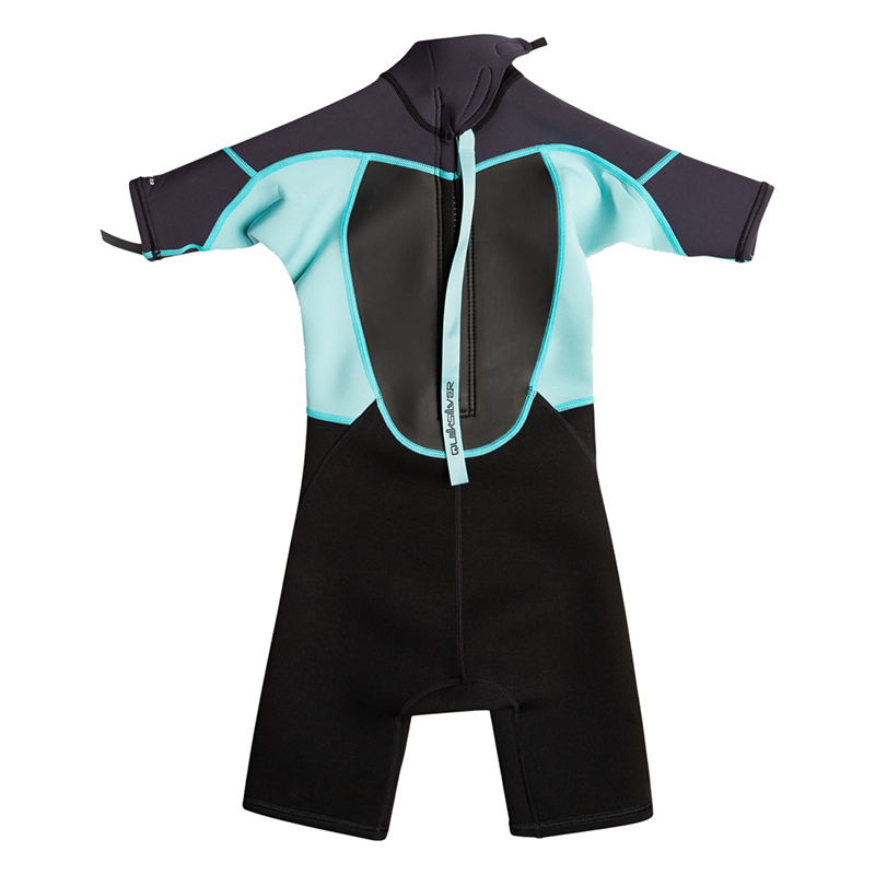 2/2mm Prologue - Muta estiva a maniche corte con zip posteriore da Ragazzo 2-7 anni - black/jet black/angel blue
