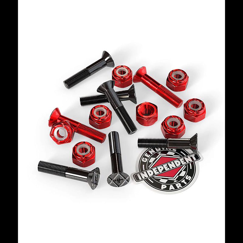 Independent - kit Viti Stella 1" Red/black + tool