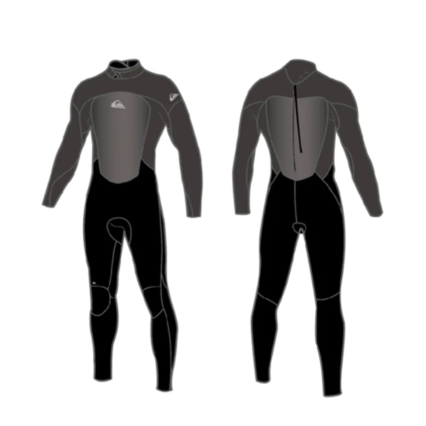 QUIKSILVER 4/3 mm Prologue - Muta con zip posteriore da Uomo -  black/jet black