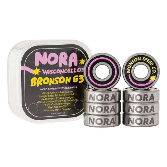 Cuscinetti da Skate Nora Vasconcellos G3 Bronson Skateboard Bearings