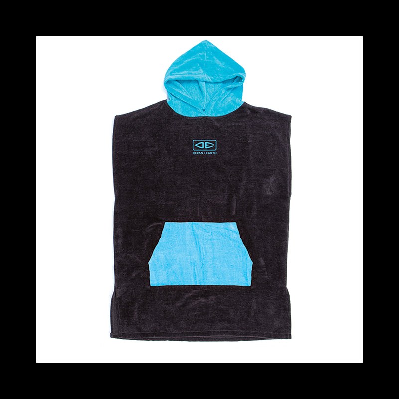 Youth Hooded Poncho - Black