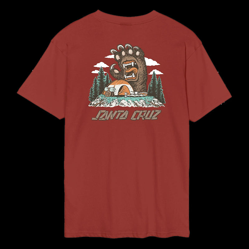 Screaming Grizzly T-Shirt - Dark Rust