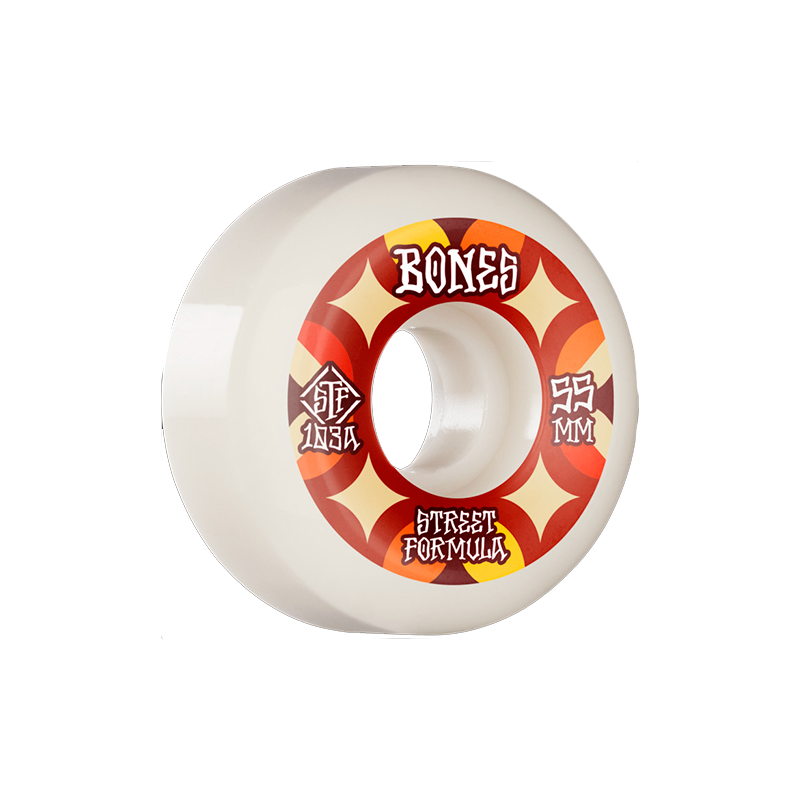 BONES WHEELS STF Retros 55mm V5 Sidecut 103A - White