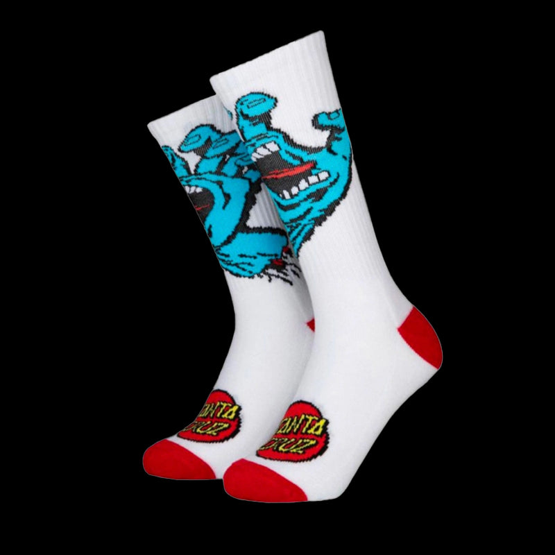 Screaming hand calze - white