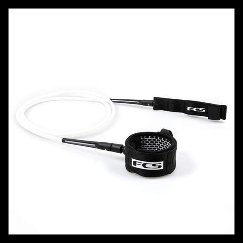 FCS LEASH 5' Comp Essential Leash - WHITE/BLACK