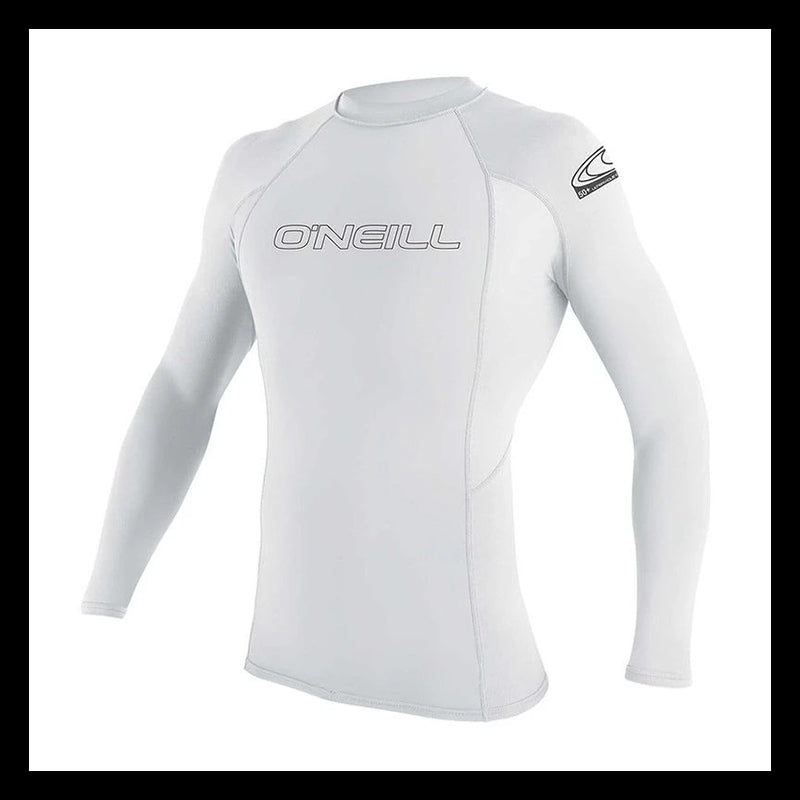 BASIC SKINS 50+ L/S Rash Guard - Maniche Lunghe Adulto - White