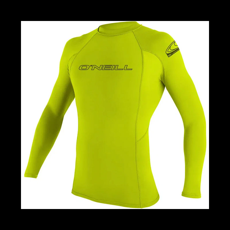 BASIC SKINS 50+ L/S Rash Guard - Maniche Lunghe Adulto - Lime