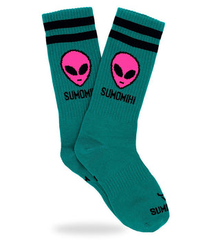 Calzini SUMOMIHI (1 paio) ALIEN TEAL GREEN SOCK