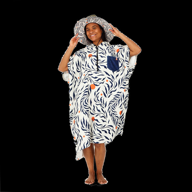 Poncho Spring Series - Feather Leaves
