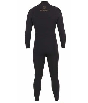 Wildsuit - 4/3mm Premium Wetsuit - Muta con zip sul petto da Uomo Black