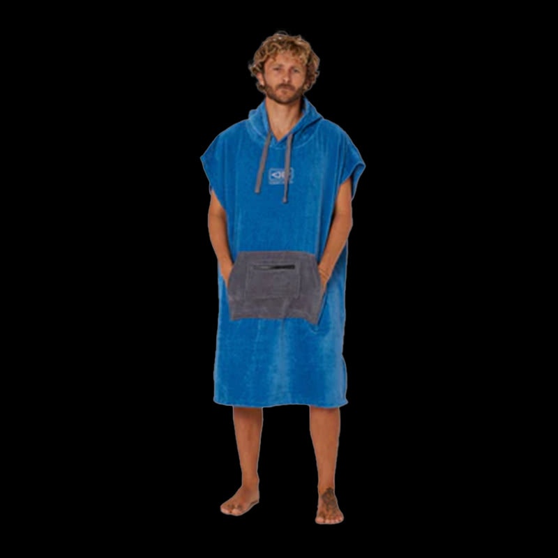 Daybreak Hooded Poncho - Blue