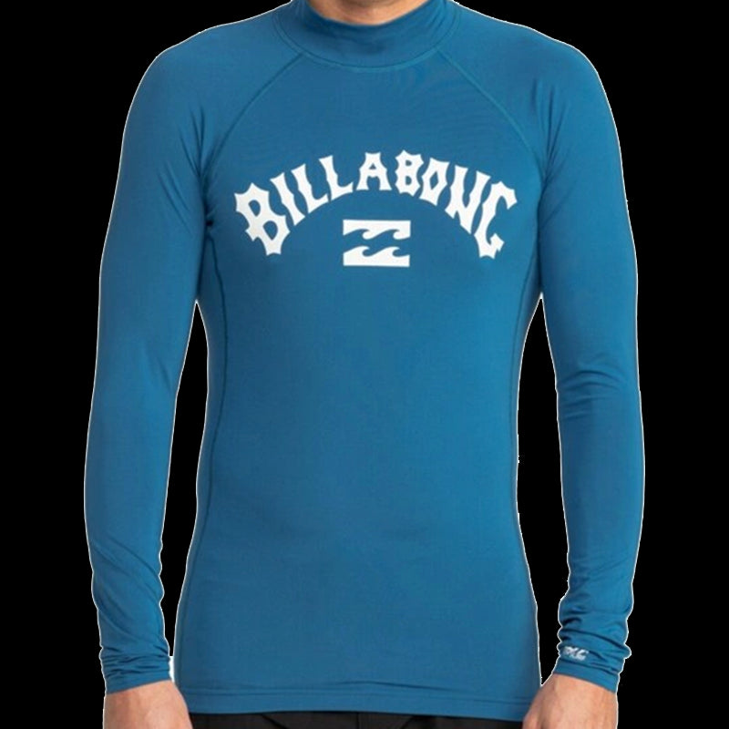 Logo Surf - Rash Vest UPF 50 a Maniche Lunghe Adulto - Dark Blue