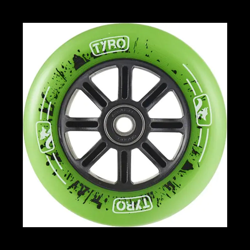 Ruota singola monopattino freestyle Tyro Nylon Nucleo 110mm - Verde