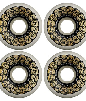 RUOTE SKATEBOARD BONES SPF 56mm/81B P5 Sidecut Circle Skulls White