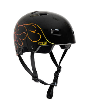 Casco skate Bullet Graphic Helmet T35 Flame Youth Gloss Black