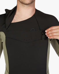 4/3mm Absolute - Muta con zip sul petto da Uomo - MILITARY