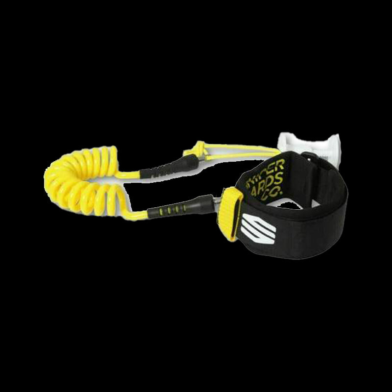 Leash bodyboard sniper a molla per polso deluxe - Yellow