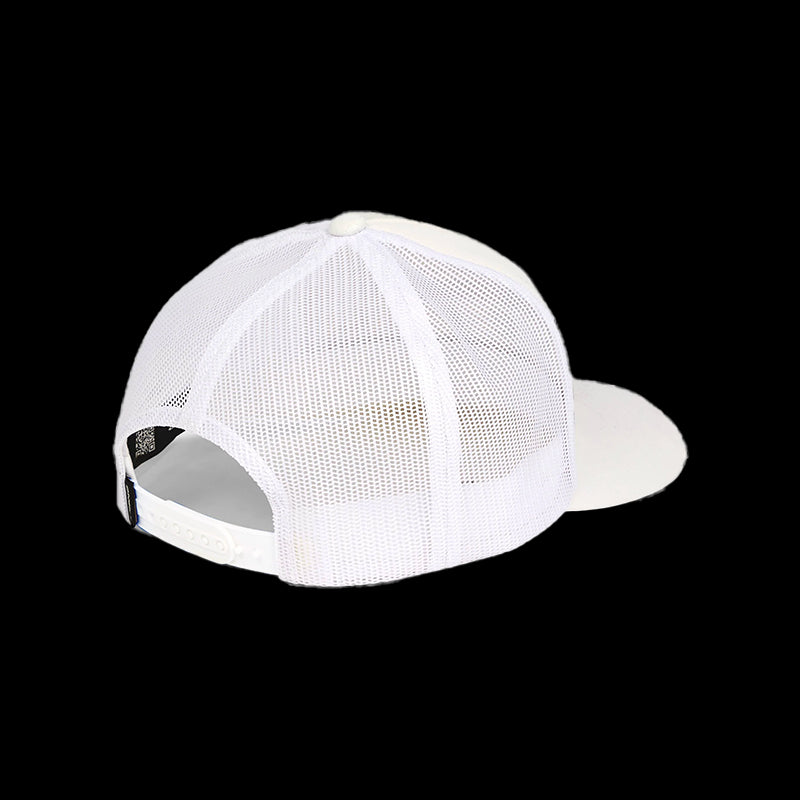 Flower Trucker Cap - Snow White