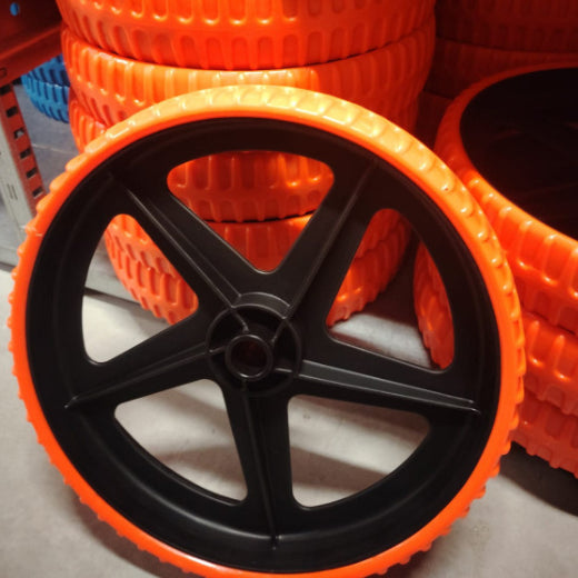 Ruota anti foratura Durastar da 37cm foro 25mm - Arancione