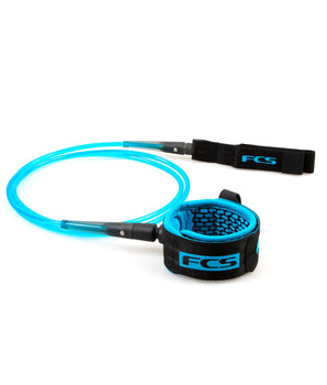 FCS Longboard Calf Essential Leash 9' BLUE/BLACK ginocchio/polpaccio