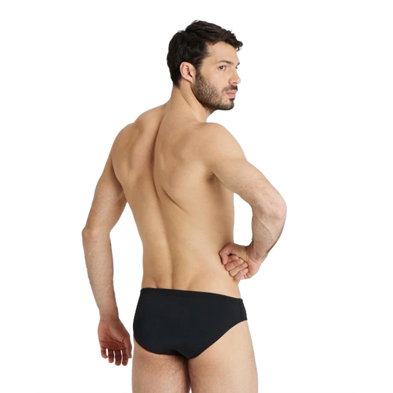 Slip Uomo Team Tinta unita team brief solid - BLACK-WHITE