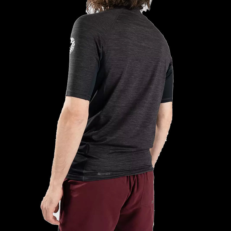 Maglia anti irritazioni UPF a maniche corte Dawn Patrol Perf - Black Marled