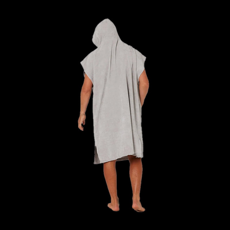 Daybreak Hooded Poncho -  Light Grey