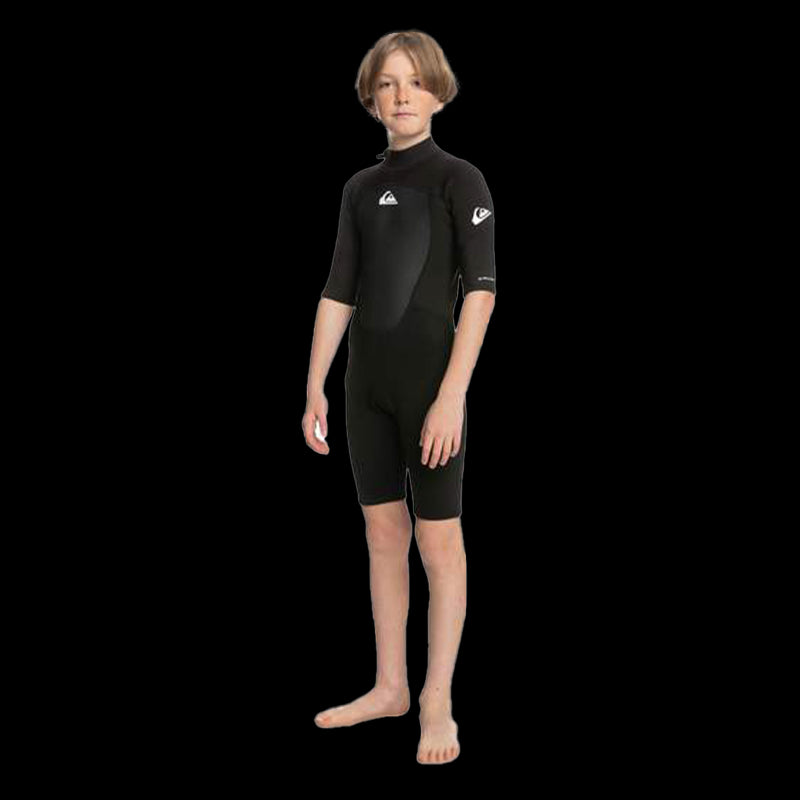 2/2mm Prologue - Muta estiva a maniche corte con zip posteriore da Ragazzo - Black