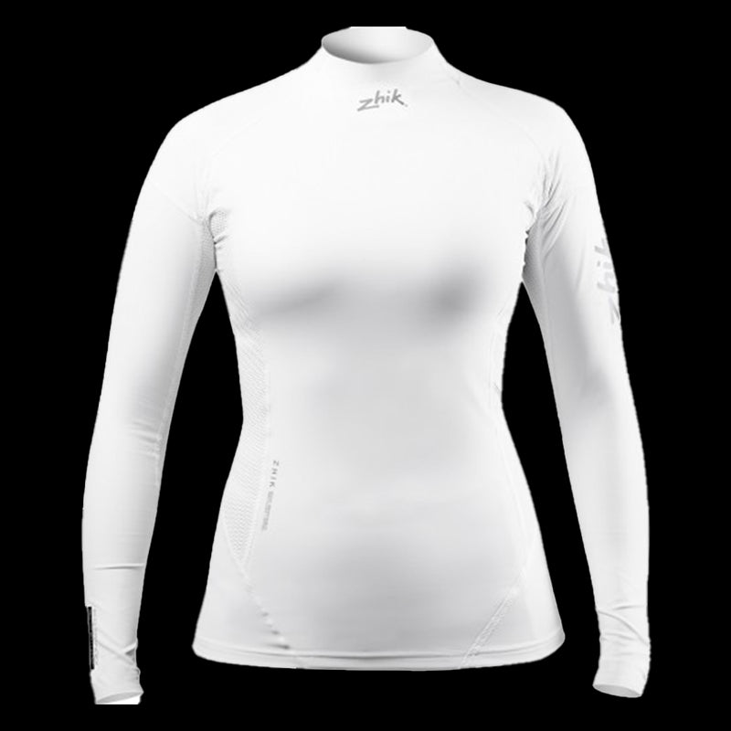 Eco Spandex a manica lunga da Donna - Bianco