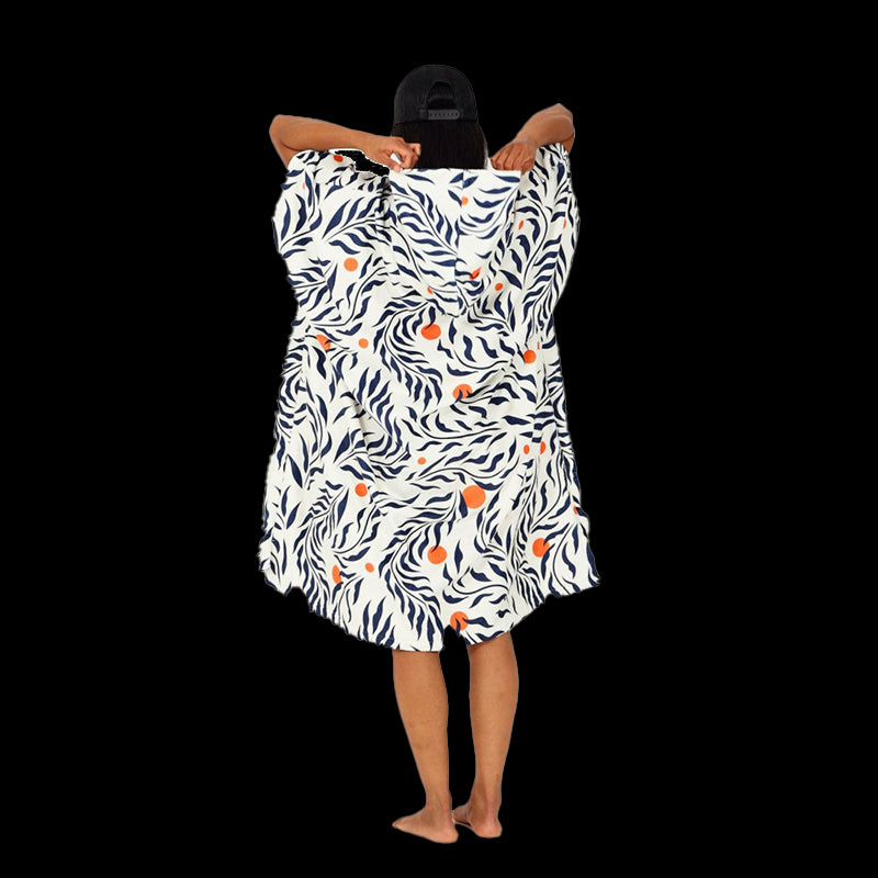 Poncho Spring Series - Feather Leaves