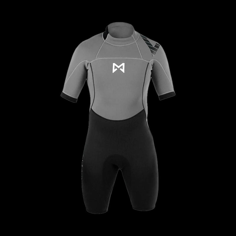 Mutino corto Brand 3/2 mm Back-Zip - Grey