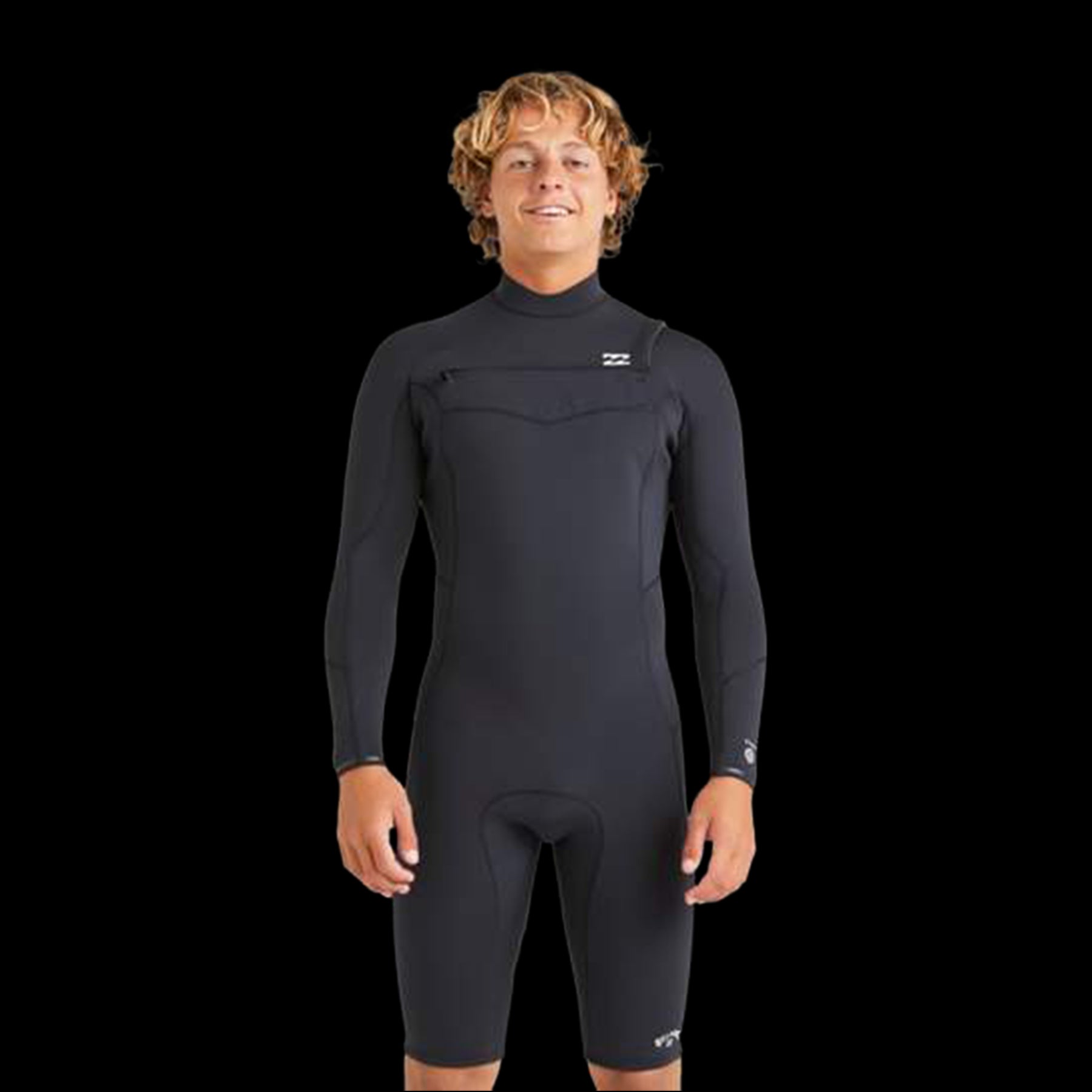 2/2mm Absolute Natural - Tuta primaverile a maniche lunghe con cerniera sul petto per uomo - Black