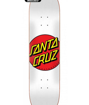 Tavola da Skate SANTA CRUZ Decks Classic Dot 8.00" WHITE