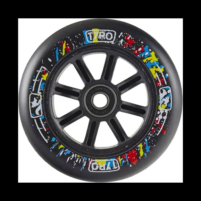 Ruota singola monopattino freestyle Tyro Nylon Nucleo 110 mm - Nero