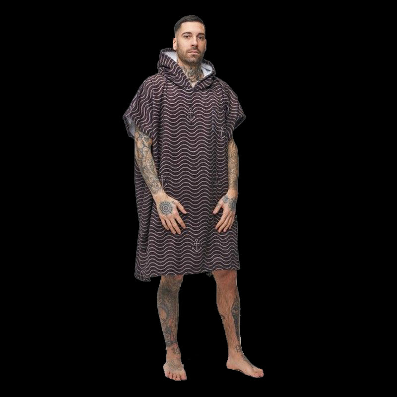 Poncho Waves - Black
