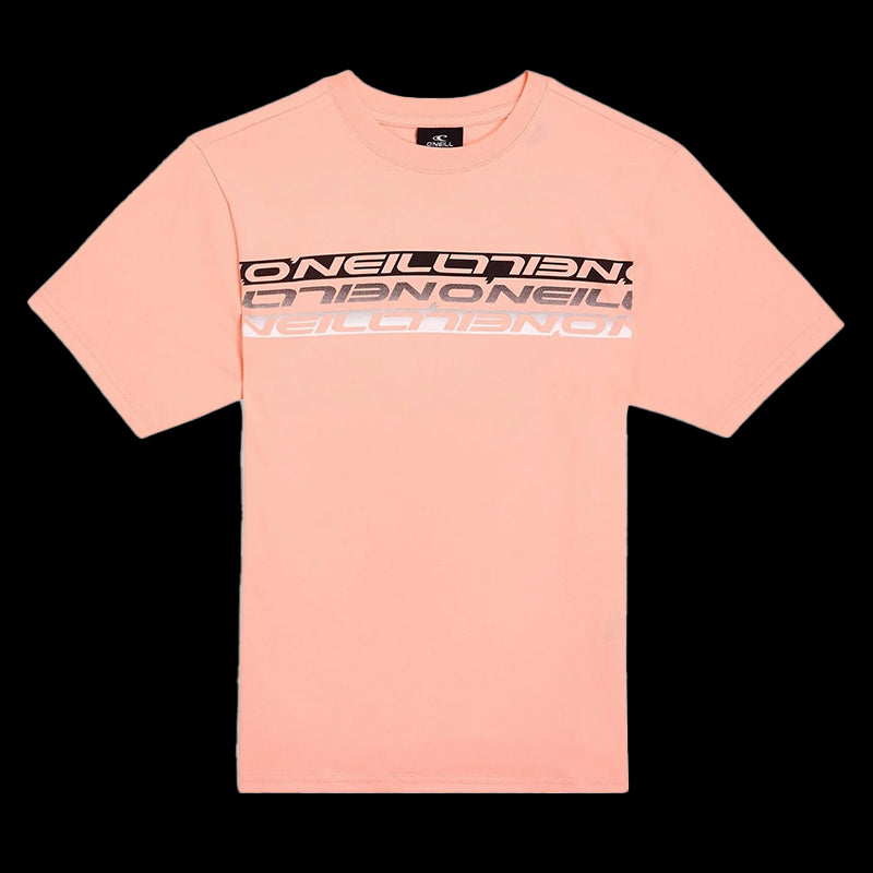 Kids Stripe T-Shirt - Coral Pop