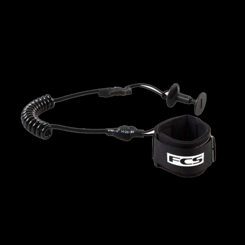 FCS Bodyboard Leash per POLSO - Nero/Bianco