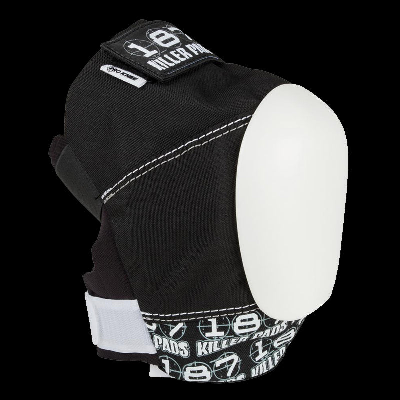 Ginocchiera pro 187 Killer Pads Pro Knee Black/White